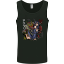 Anime Girl With a Dragon Mens Vest Tank Top Black