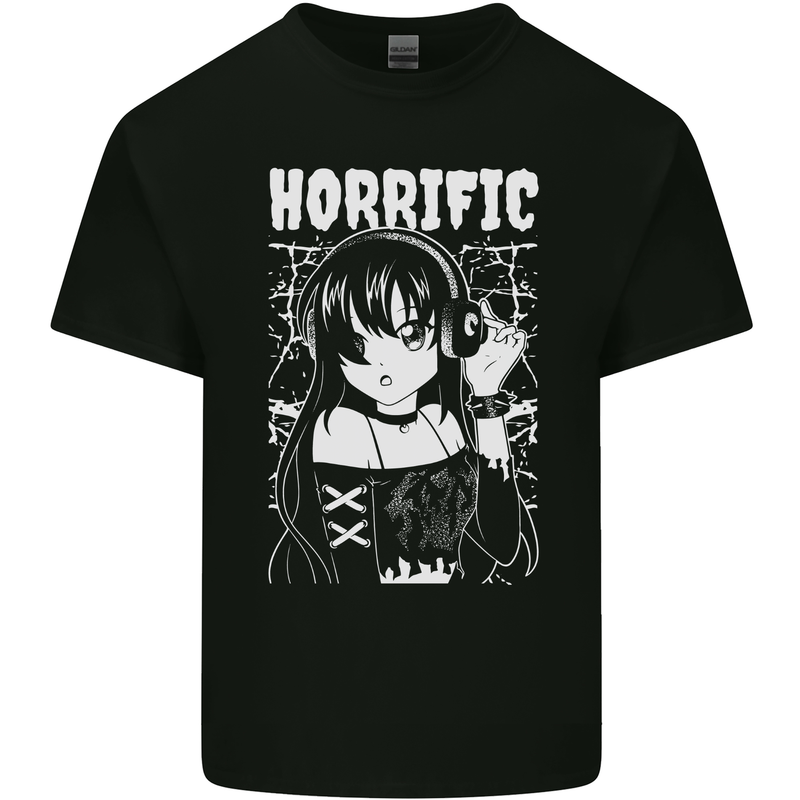 Anime Horrific Mens Cotton T-Shirt Tee Top Black