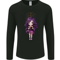 Anime Leo Chibi Mens Long Sleeve T-Shirt Black