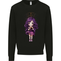 Anime Leo Chibi Mens Sweatshirt Jumper Black