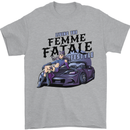 Anime Living the Femme Fatale Lifestyle Mens T-Shirt 100% Cotton Sports Grey