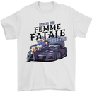 Anime Living the Femme Fatale Lifestyle Mens T-Shirt 100% Cotton White