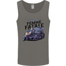Anime Living the Femme Fatale Lifestyle Mens Vest Tank Top Charcoal