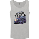 Anime Living the Femme Fatale Lifestyle Mens Vest Tank Top Sports Grey