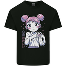 Anime Love Heart Girl Mens Cotton T-Shirt Tee Top Black