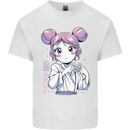 Anime Love Heart Girl Mens Cotton T-Shirt Tee Top White