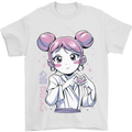 Anime Love Heart Girl Mens T-Shirt 100% Cotton White