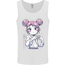 Anime Love Heart Girl Mens Vest Tank Top White