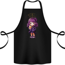 Anime Sagittarius Chibi Cotton Apron 100% Organic Black