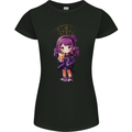 Anime Sagittarius Chibi Womens Petite Cut T-Shirt Black