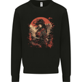 Anime Samurai Girl Fantasy Warrior Kids Sweatshirt Jumper Black