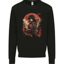 Anime Samurai Girl Fantasy Warrior Mens Sweatshirt Jumper Black