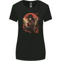 Anime Samurai Girl Fantasy Warrior Womens Wider Cut T-Shirt Black