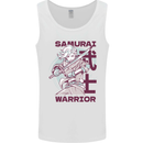Anime Samurai Warrior Mens Vest Tank Top White