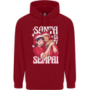 Anime Santa is My Sempai Funny Christmas Xmas Childrens Kids Hoodie Red