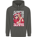 Anime Santa is My Sempai Funny Christmas Xmas Childrens Kids Hoodie Storm Grey