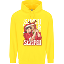 Anime Santa is My Sempai Funny Christmas Xmas Childrens Kids Hoodie Yellow