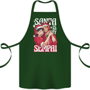 Anime Santa is My Sempai Funny Christmas Xmas Cotton Apron 100% Organic Forest Green