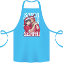 Anime Santa is My Sempai Funny Christmas Xmas Cotton Apron 100% Organic Turquoise