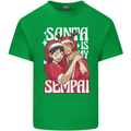 Anime Santa is My Sempai Funny Christmas Xmas Kids T-Shirt Childrens Irish Green