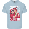 Anime Santa is My Sempai Funny Christmas Xmas Kids T-Shirt Childrens Light Blue