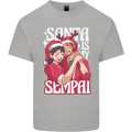 Anime Santa is My Sempai Funny Christmas Xmas Kids T-Shirt Childrens Sports Grey