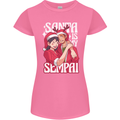 Anime Santa is My Sempai Funny Christmas Xmas Womens Petite Cut T-Shirt Azalea