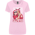 Anime Santa is My Sempai Funny Christmas Xmas Womens Wider Cut T-Shirt Light Pink