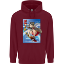 Anime Skater Girl Skateboard Skateboarding Childrens Kids Hoodie Maroon