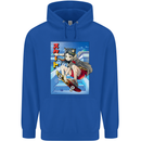 Anime Skater Girl Skateboard Skateboarding Childrens Kids Hoodie Royal Blue