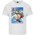 Anime Skater Girl Skateboard Skateboarding Kids T-Shirt Childrens White
