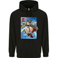 Anime Skater Girl Skateboard Skateboarding Mens 80% Cotton Hoodie Black