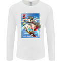 Anime Skater Girl Skateboard Skateboarding Mens Long Sleeve T-Shirt White