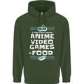 Anime Video Games & Food Funny Childrens Kids Hoodie Forest Green