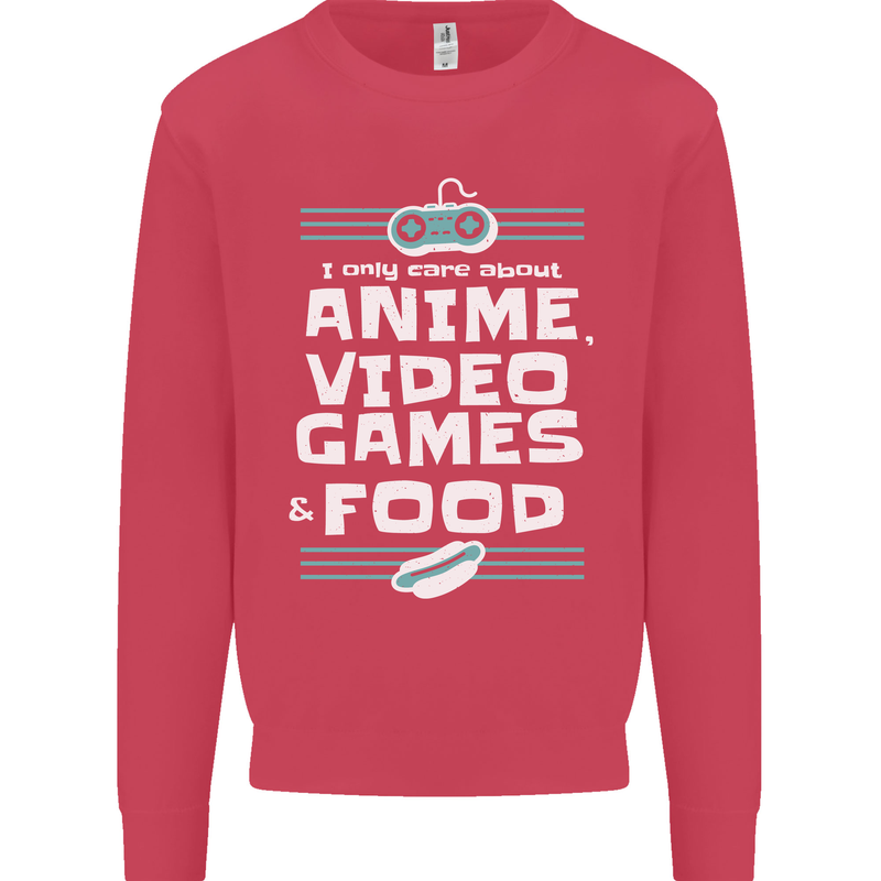 Anime Video Games & Food Funny Kids Sweatshirt Jumper Heliconia