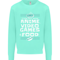 Anime Video Games & Food Funny Kids Sweatshirt Jumper Peppermint