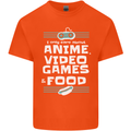 Anime Video Games & Food Funny Kids T-Shirt Childrens Orange