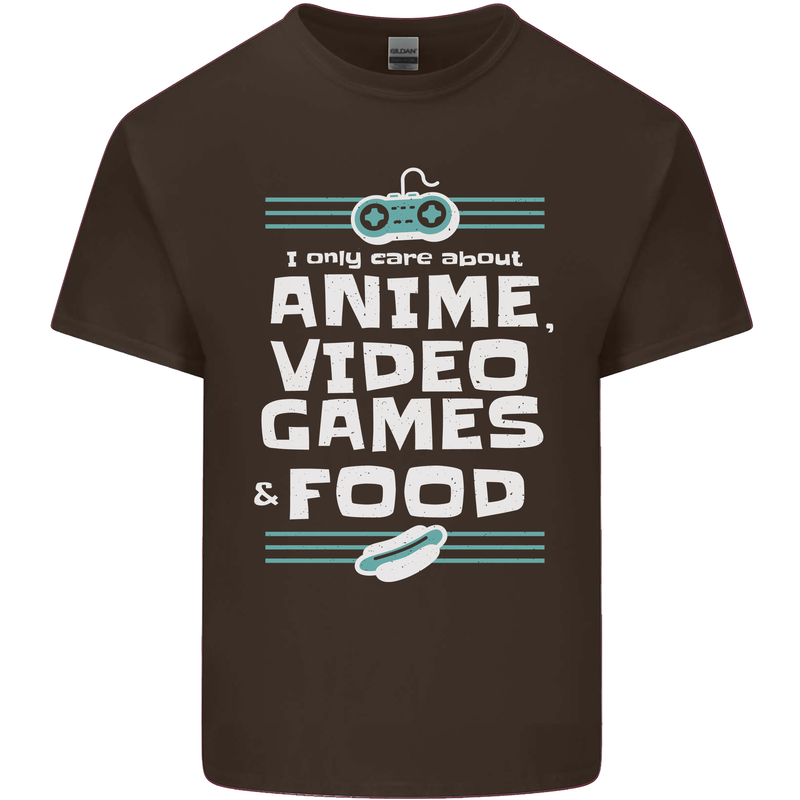 Anime Video Games & Food Funny Mens Cotton T-Shirt Tee Top Dark Chocolate