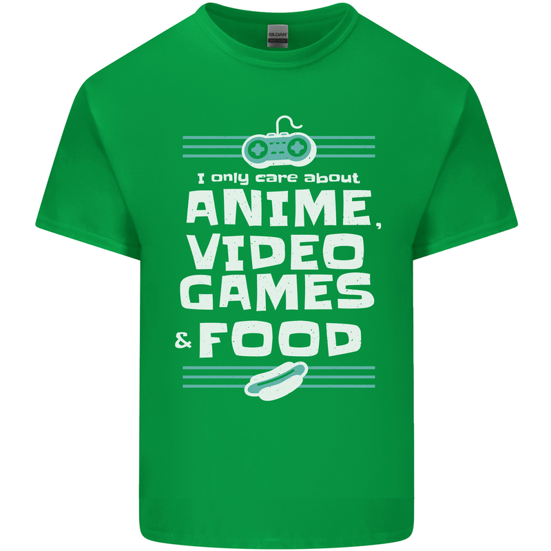 Anime Video Games & Food Funny Mens Cotton T-Shirt Tee Top Irish Green