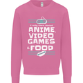 Anime Video Games & Food Funny Mens Sweatshirt Jumper Azalea