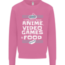 Anime Video Games & Food Funny Mens Sweatshirt Jumper Azalea