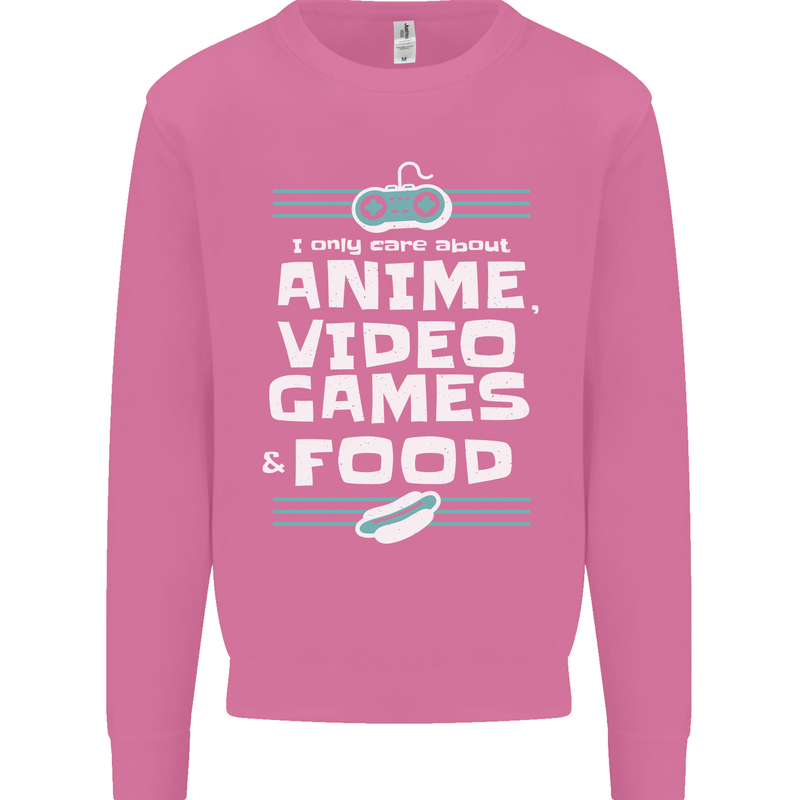 Anime Video Games & Food Funny Mens Sweatshirt Jumper Azalea