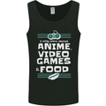 Anime Video Games & Food Funny Mens Vest Tank Top Black