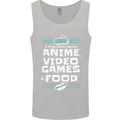 Anime Video Games & Food Funny Mens Vest Tank Top Sports Grey