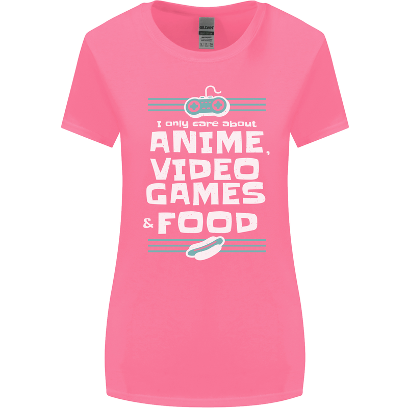 Anime Video Games & Food Funny Womens Wider Cut T-Shirt Azalea