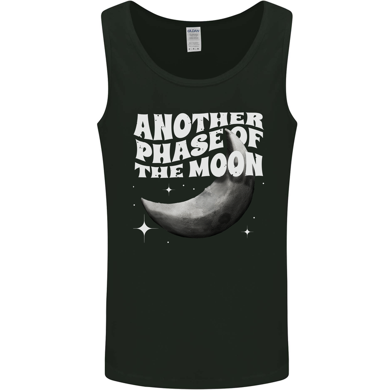 Another Phase of the Moon Lunar Mens Vest Tank Top Black