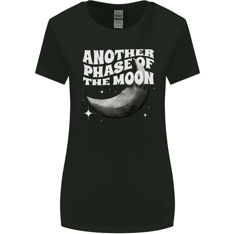 Another Phase of the Moon Lunar Womens Wider Cut T-Shirt Black