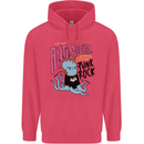 Anti Social Punk Rock Skinhead Octopus Childrens Kids Hoodie Heliconia
