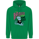 Anti Social Punk Rock Skinhead Octopus Childrens Kids Hoodie Irish Green