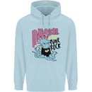 Anti Social Punk Rock Skinhead Octopus Childrens Kids Hoodie Light Blue